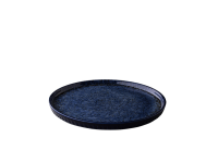 Q Authentic Stone Blue bord met opstaande rand 26,5 cm