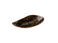 Jersey bord rechthoekig bruin 20,5 cm