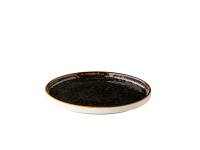 Jersey bord opstaande rand stapelbaar bruin 25,4 cm