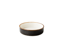 Jersey bord diep opstaande rand stapelbaar bruin 18cm