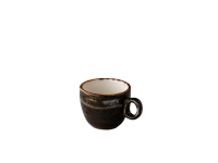 Jersey espresso kop stapelbaar bruin 80 ml