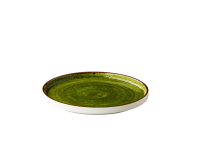 Jersey bord opstaande rand stapelbaar groen 25,4 cm