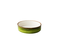 Jersey bord diep opstaande rand stapelbaar groen18 cm