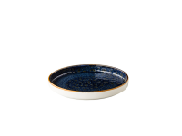 Jersey bord opstaande rand stapelbaar blauw 20,5 cm