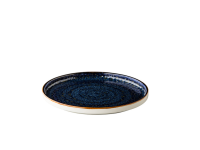 Jersey bord opstaande rand stapelbaar blauw 25,4 cm