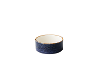 Jersey kom opstaande rand stapelbaar blauw 12,8 cm