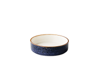 Jersey bord diep opstaande rand stapelbaar blauw 18 cm