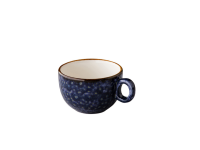Jersey cappuccino kop stapelbaar blauw 200 ml