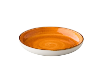 Jersey bord rond diep oranje 26,5 cm