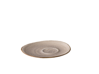 Jersey soepschotel met spiegel grijs 21 cm