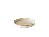 Jersey bord opstaande rand stapelbaar grijs 20,5 cm