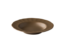 Blossom diep bord bruin 22,9 cm