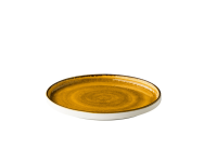 Jersey bord opstaande rand stapelbaar geel 25,4 cm