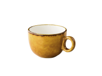 Jersey latte koffiekop stapelbaar geel 350 ml
