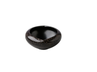 Gebogen dipper zwart satijn/stone 6,5 x 2,7 cm 50 ml