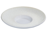 Vulcanic bord wit 28 cm