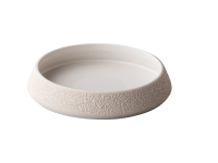 Vulcanic conisch bord wit 20 x 3,7 cm