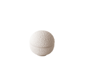 Vulcanic kom met deksel wit S 7 cm