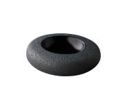 Vulcanic donut kom zwart 17 cm