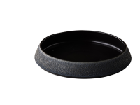 Vulcanic conisch bord zwart 20 x 3,7 cm