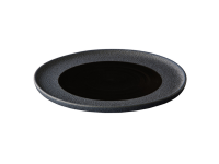 Vulcanic bord zwart L 28 x 2,5 cm