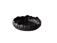 Bubble gebogen kom zwart S 20 x 5,5 cm 1000 ml