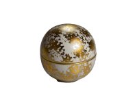 Gold Luster ronde kom met deksel 7 cm