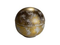 Gold Luster ronde kom met deksel 12 cm