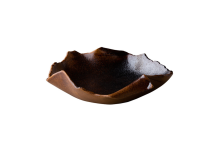 Bord gevouwen goud bruin 30 x 28,5 x 8 cm