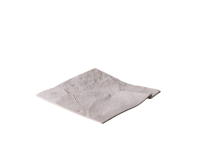 Square bord vierkant rustiek wit 22 cm