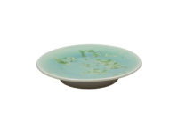 Crystal side plate groen 14 cm