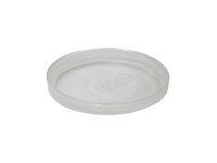 Bord opstaande rand stapelbaar white swirl 16,2 cm