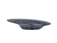 Angled bord schuinaflopend black swirl 25 cm