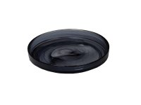 Bord opstaande rand stapelbaar black swirl 16,2 cm