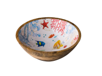 Kom Sea World mangohout 30 x 12 cm