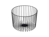 Stalen presentatiemand zwart 33 x 23 x 33 cm