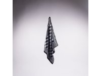 HANDDOEK ZWART WIT GEBLOKT 50X50CM PAK A6 KEUKENDOEK